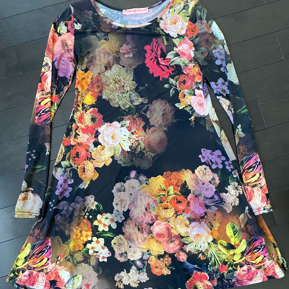 Oh My Love Floral Print Dress